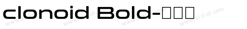 clonoid Bold字体转换
